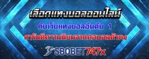 Read more about the article แทงบอล เว็บแทงบอลที่ดีที่สุด มัดใจแฟนตัวยงได้อยู่หมัด